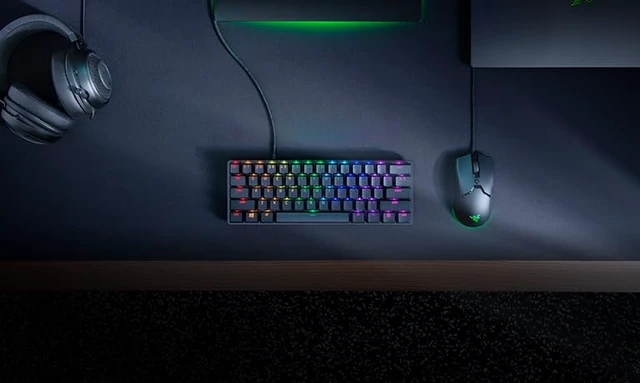 Alt view image 7 of 7 - Huntsman Mini 60% Gaming Keyboard: Fastest Keyboard Switches Ever - Linear Optical Switches - Chroma RGB Lighting - PBT Keycaps - Onboard Memory - Classic Black