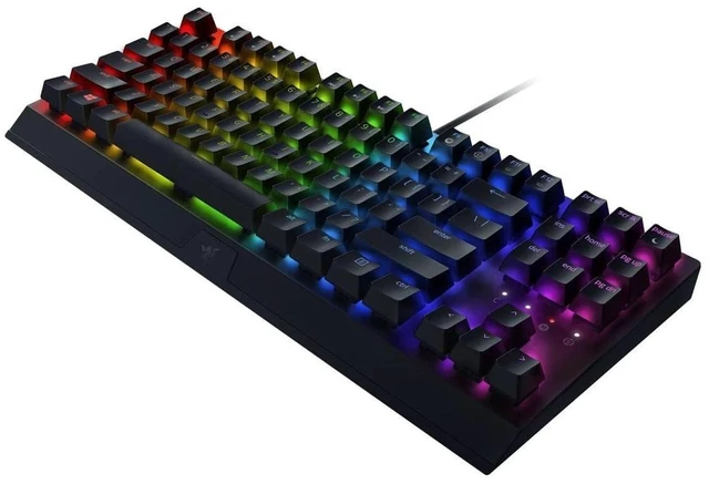 Alt view image 3 of 7 - BlackWidow V3 Tenkeyless Mechanical Gaming Keyboard: Razer Mechanical Switches - Chroma RGB Lighting - Compact Form Factor - Programmable Macro Functionality - USB Passthrough
