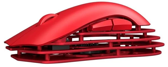 Main image of M259 Magnesium Aluminum Alloy Mouse, BT/2.4G/USB-C Lightweight Mice (Red), With Screen RGB Backlit, AJ179 APEX