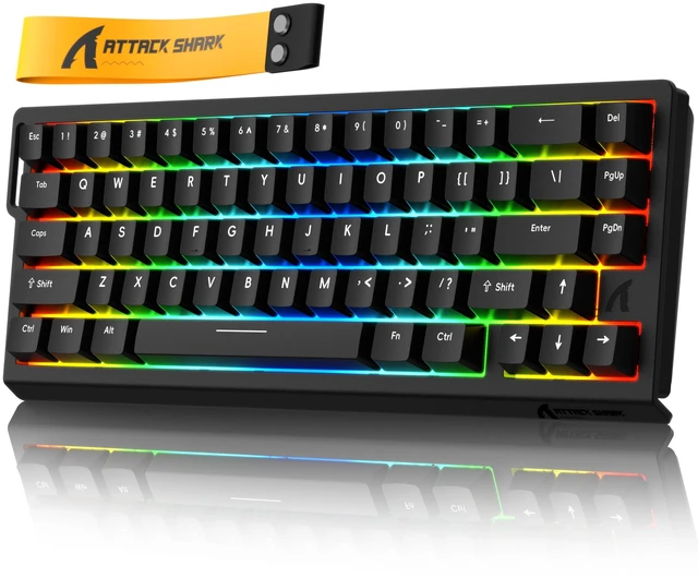 Main image of X68 HE 8000Hz Rapid Trigger Keyboard, 0.01mm RT Accuracy Wired Gaming Keyboard with Magnetic Switch, Adjustable Actuation, Rapid Trigger, Snap Tap, RGB Lighting for PC/Mac, Black