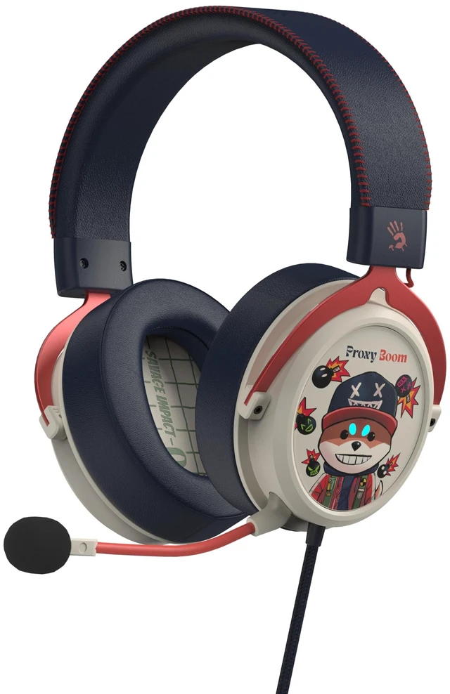 Main image of M595 HybridCore Gaming Headset - Proxy Boom Edition - Cmedia CM6646, HybridCore Precision, Noise Cancelling Mic, 280g Lightweight, 3D Protein Leather Cushions