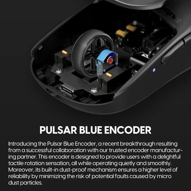 Alt view image 4 of 7 - Gaming Gears X2H mini Wireless Gaming Mouse, Ultra Lightweight 1.83 oz (52 g), Symmetrical, Optical Switch, 2.4 Ghz 1 ms, 26000 DPI, PAW3395 Sensor (Mini, Wireless, Black)