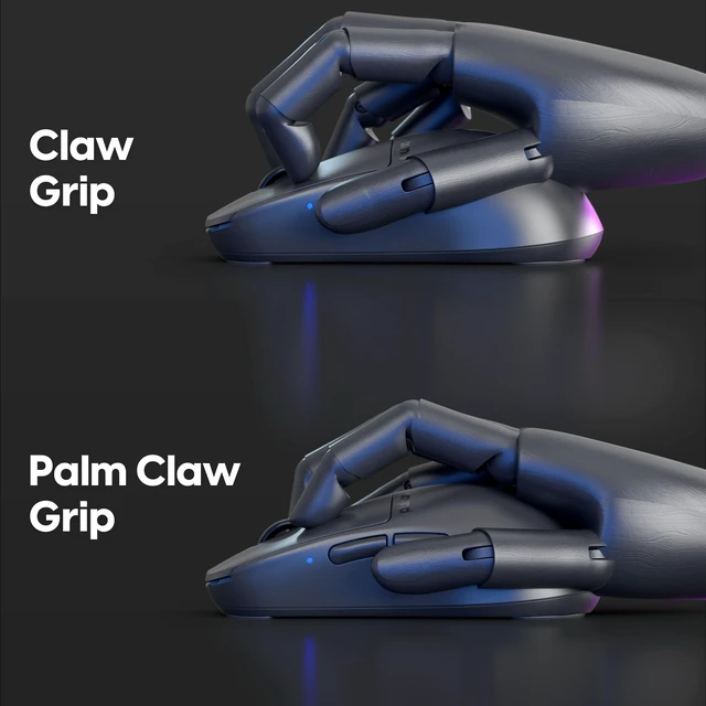 Alt view image 6 of 7 - Gaming Gears X2H mini Wireless Gaming Mouse, Ultra Lightweight 1.83 oz (52 g), Symmetrical, Optical Switch, 2.4 Ghz 1 ms, 26000 DPI, PAW3395 Sensor (Mini, Wireless, Black)