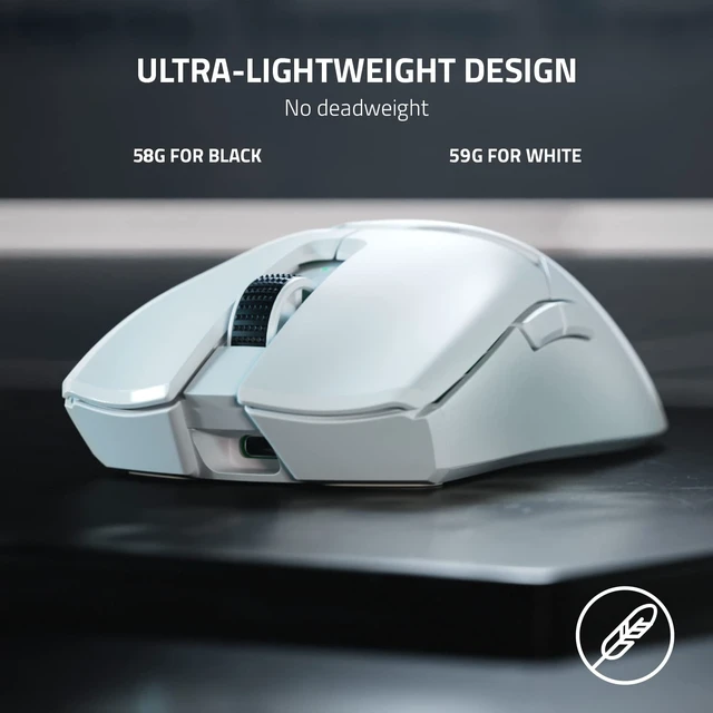 Alt view image 3 of 6 - Viper V2 Pro Hyperspeed Wireless Gaming Mouse - White
