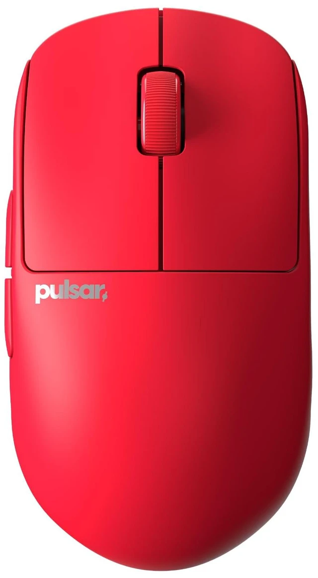 Main image of Gaming Gears X2H mini Wireless Gaming Mouse, Limited Color Edition, Ultra Lightweight 1.83 oz (52 g), Symmetrical, Optical Switch, 26000 DPI, PAW3395 Sensor (Mini, Wireless, Red)