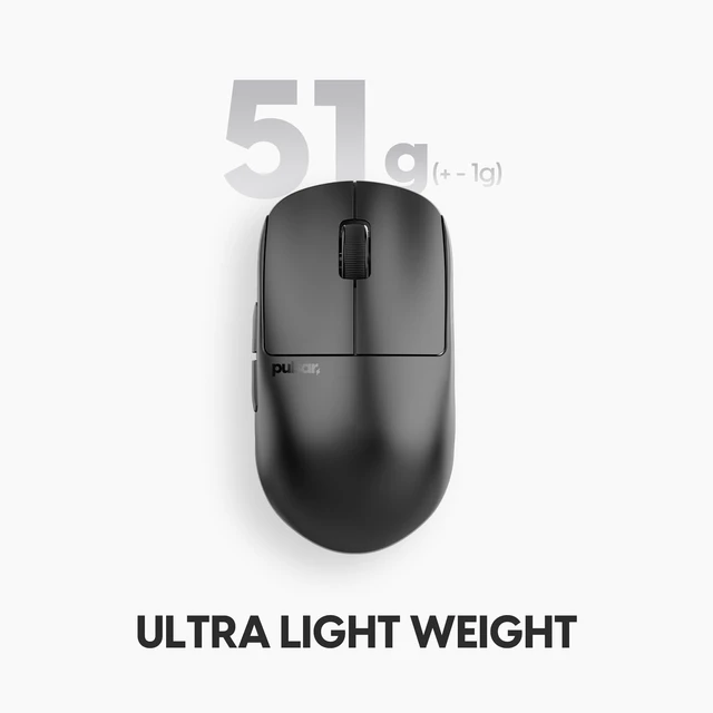 Alt view image 4 of 6 - Gaming Gears X2H v3 Wireless Gaming Mouse, Ultra Lightweight 1.87 oz (53g), Symmetrical, Optical Switch, 32000 DPI, 750 IPS, XS-1 Sensor, 8k Compatible (Mini, Black)