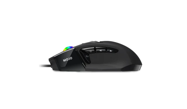 Alt view image 5 of 7 - Performance Silent Gaming Mouse - Wired Mouse with 9 Programmable Buttons Including Sniper Key, 12000 DPI, 1000 Hz, Custom Profiles