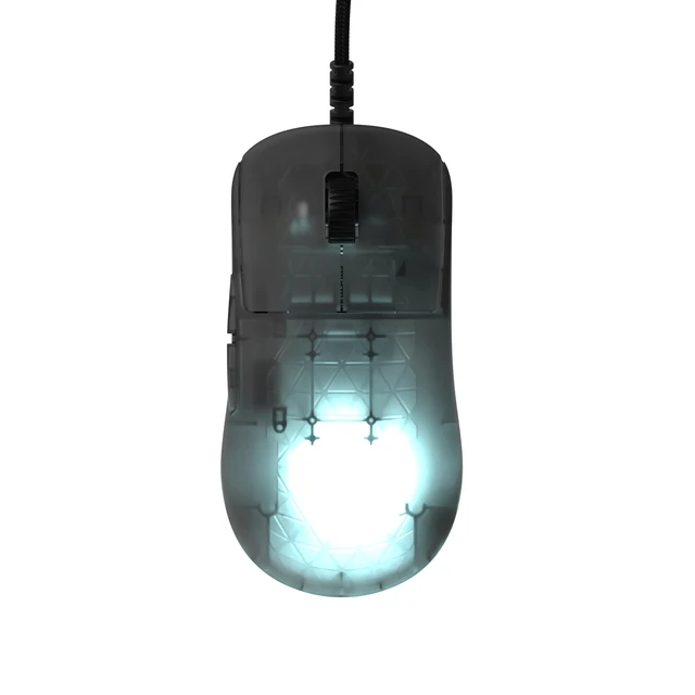 Alt view image 2 of 7 - GEAR OP1 RGB Gaming Mouse - Precision Sensor, Kailh GX Switches, White Frost, RGB Lighting, Dark Frost