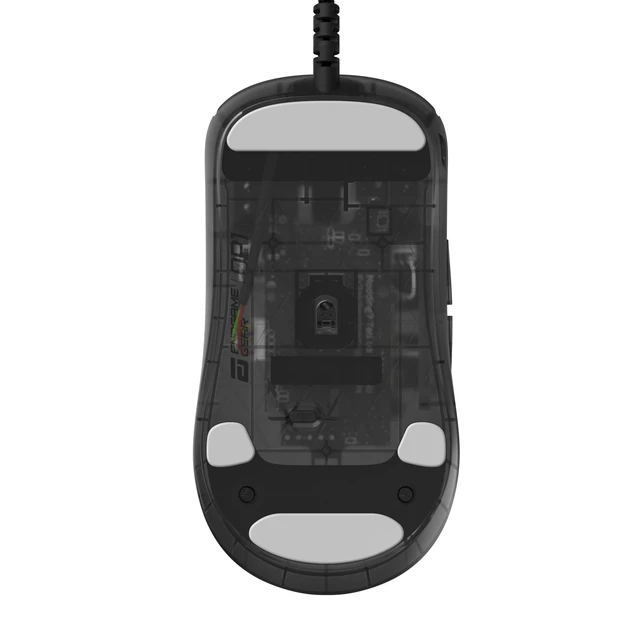 Alt view image 6 of 7 - GEAR OP1 RGB Gaming Mouse - Precision Sensor, Kailh GX Switches, White Frost, RGB Lighting, Dark Frost