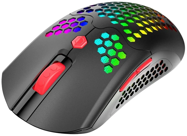 Main image of Wired/Wireless Lightweight Gaming Mouse,16 RGB Backlit Mice with 7 Buttons Programmable Driver,PAW3325 12000DPI,Rechargeable 800mA Battery,Lightweight Honeycomb Shell Mouse for PC Gamer