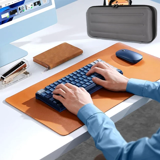 Alt view image 6 of 7 - 75% Keyboard Case, Hard Shell Travel Carrying Bag for Aula F75 | Fits Aula F75, ASUS ROG 75% & Similar Hard Shell, Soft Lining, Dustproof, Mesh Pocket for Accessories