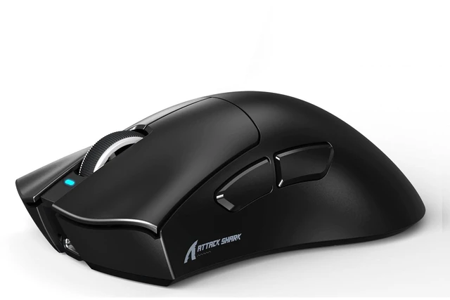 Main image of Attack Shark V3 Lightweight Tri-Mode Wireless Gaming Mouse | PAW3311 Sensor UP to 25000 DPI Ergonomic Right Hand 62g 5 Programmable Buttons 500mAH 2.4Ghz/BT/USB-C Wired for PC/Mac-Black