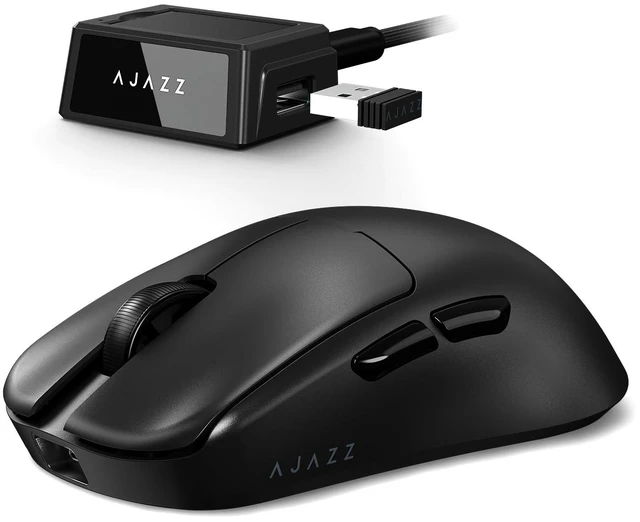 Main image of AJ159V2MC Wireless Gaming Mouse,Ultra-Light 54g,24,000 DPI PAW3311 Sensor,Tri-Mode (2.4GHz/USB-C/BT 5.0),Dual Swappable 300mAh Batteries,1KHz Polling Rate,PC Gamer Mouse for FPS Black