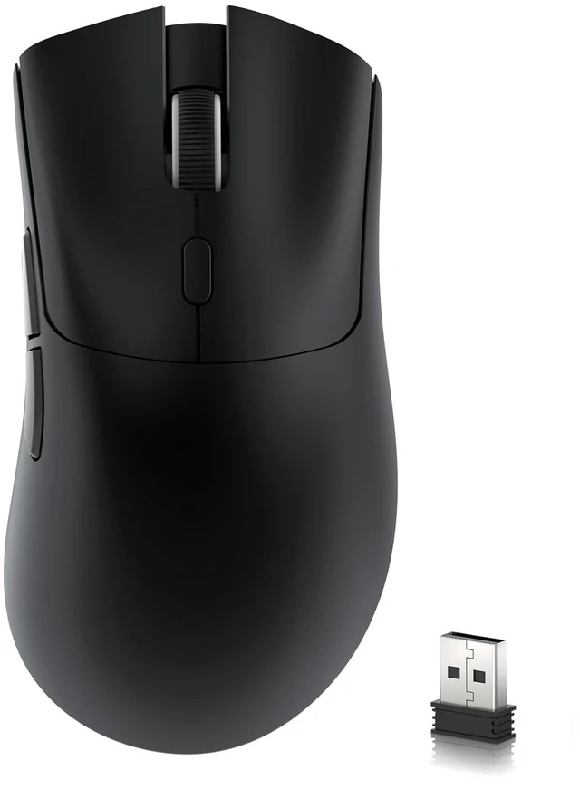 Main image of R1 Wireless Gaming Mouse,Tri-Mode Connection (2.4G/Wired/BT5.2),55g Lightweight,18K DPI Optical Sensor,HUYU 20 Million Key Life,Ergonomic Design,for PC/Laptop/Win/Mac(Black)