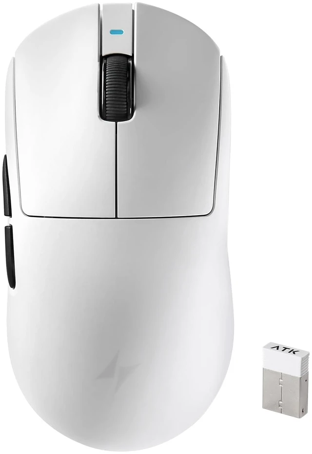 Main image of A9 Wireless Gaming Mouse, 18000 DPI, PAW3395 SE Sensor-White | 53G Lightweight, Tri-Mode 2.4G/BT/USB-C Wired Mouse, 520mAh Battery,Programmable Ergonomic Mouse,Office Mice for PC/Win/Mac