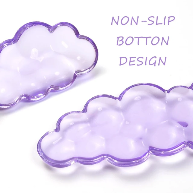 Alt view image 4 of 7 - Gel Keyboard and Mouse Wrist Rest, Cloud Wrist Pad for Computer Keyboard | Purple Wrist Support for Keyboard 60%/68%/75%,Cloud Wrist Rest,Keyboard Cushion, Comfort & Support for Typing and Gaming