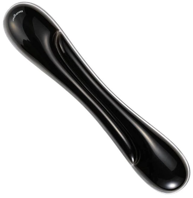 Main image of Duo Gel Wave Keyboard Wrist Rest | Ventilated cooling channel, cushion molds to natural contours, easy clean top, non skid base, 3.62 in depth, TAA compliant