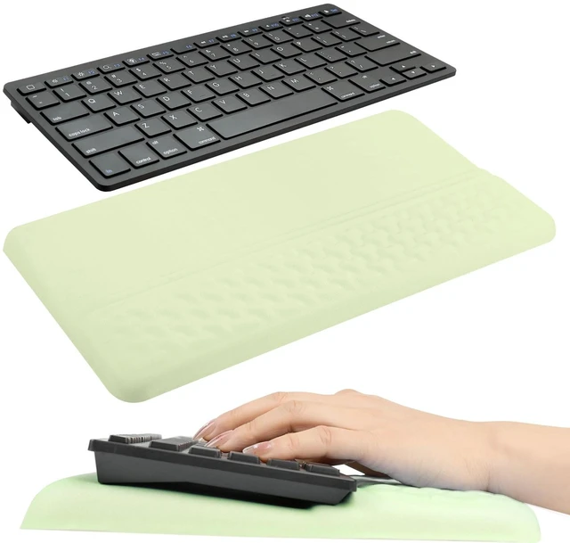 Main image of Keyboard Wrist Rest with Ergonomic Height - Computer Keyboard Stand & Soft Cushioned Pad for Wrist Pain Relief - Non-Slip Typing Support for Office, Gaming & Home(Green)