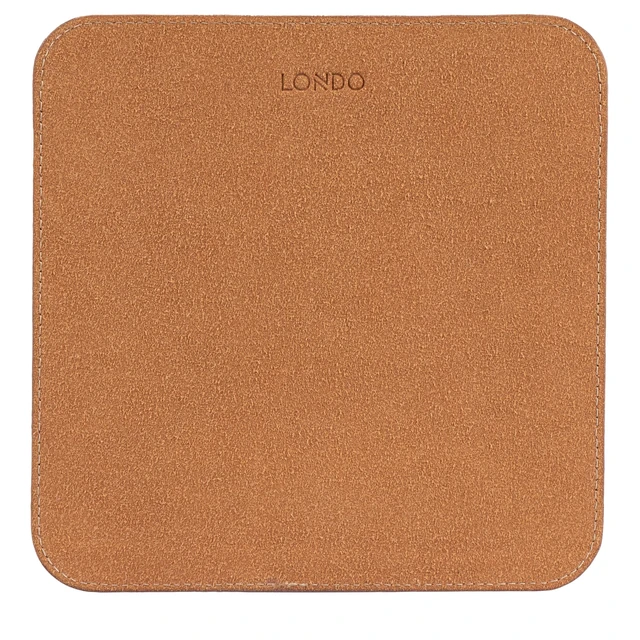 Alt view image 6 of 7 - Londo Top Grain Leather Mouse Pad with Wrist Rest Ergonomic Support, Non-Slip Base, Smooth Surface