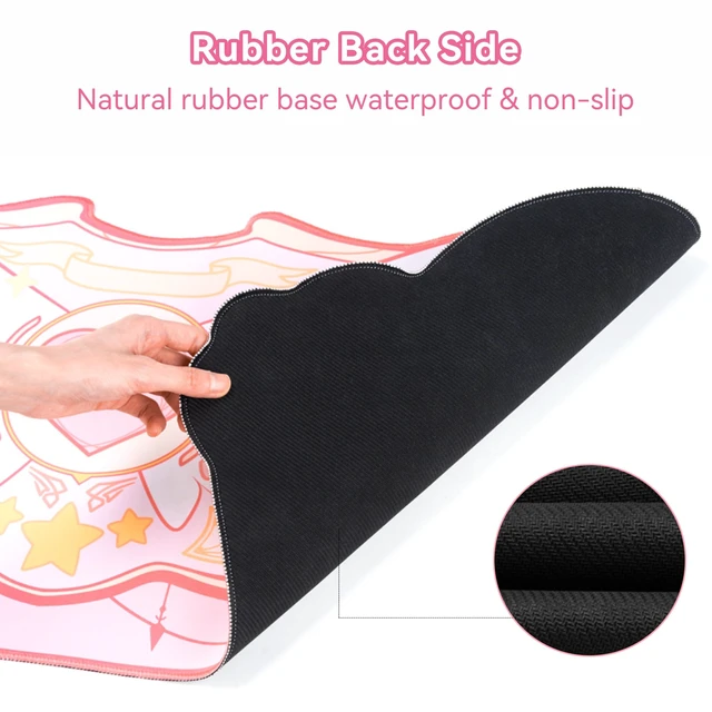 Alt view image 5 of 7 - GeekShare Kawaii Mouse Pad Wrist Rest Support Set - Non-Slip Rubber Base Desk Mat and Memory Foam Wrist Rest for Keyboard and Mouse,Perfect for Gaming,or Home Office Work - Star Wings Series