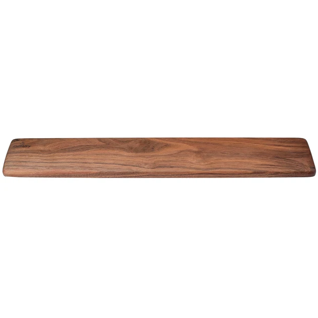 Alt view image 5 of 7 - Wooden Keyboard Wrist Rest, Keyboard Wooden Palm RestKeyboard Wrist Rest Pad, Walnut Wrist Rest, Solid Wood Mouse Pad Wrist Guard, Wrist Rest Pad, Wrist Pad for Keyboard, (Black Walnut, 17.3in)