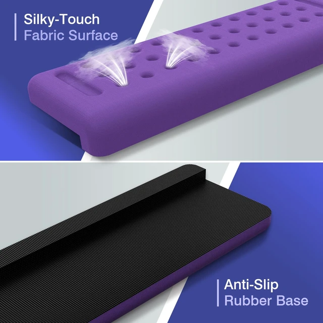 Alt view image 4 of 7 - Retuhapy L-Shaped Desk Edge Cushion, 2 PCS Elbow Rest for Desk, Purple | Memory Foam, Ergonomic Support, Elbow Pad & Arm Rest for Palm, Wrist & Forearm, Non-Slip & Separate Design, Office & Home