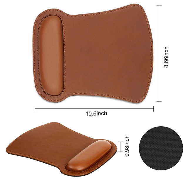 Alt view image 2 of 6 - RICHEN Keyboard Wrist Rest Pad and Mouse Wrist Rest Support Mouse Pad Set,Sturdy & Comfortable & Lightweight for Easy Typing & Pain Relief-Ergonomic Support (Brown)