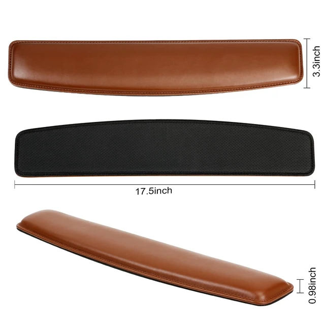 Alt view image 3 of 6 - RICHEN Keyboard Wrist Rest Pad and Mouse Wrist Rest Support Mouse Pad Set,Sturdy & Comfortable & Lightweight for Easy Typing & Pain Relief-Ergonomic Support (Brown)