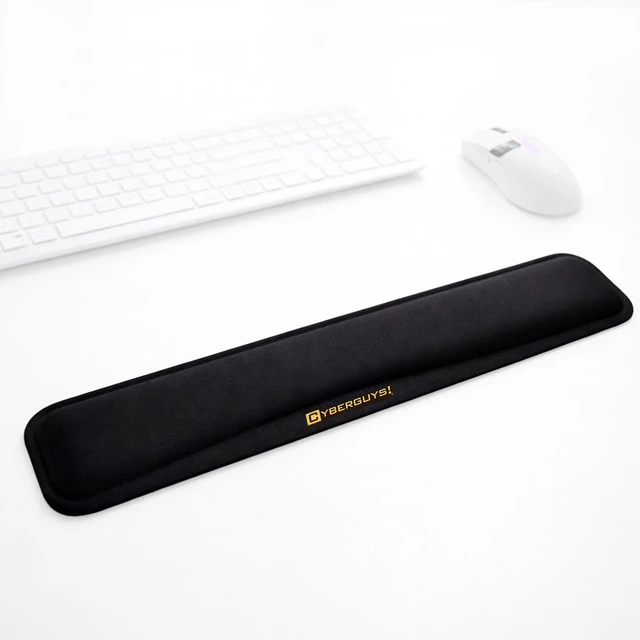 Main image of Cyberguys! Ergonomic Mouse Wrist Rest, Silicone Gel Wrist Pad for Mouse | Soft Lycra Surface Wrist Support Mouse Pad, Non-Slip PU Base, Comfortable Gel Wrist Support for Computer, Laptop & Office Use