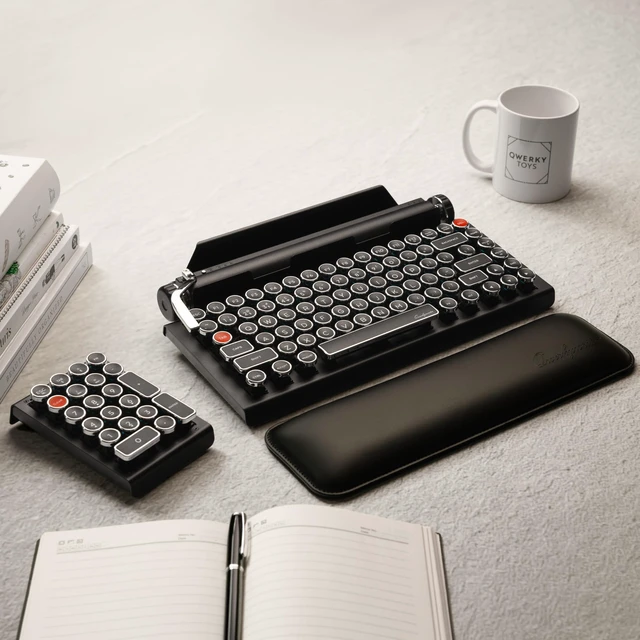 Alt view image 3 of 3 - QWERKYTOYS Qwerkywriter Official PU Leather Wrist Rest 13x4 inches Doesn't Include Keyboard