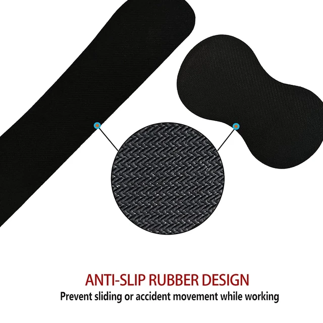Alt view image 6 of 7 - Keyboard Wrist Rest +White Mouse Pad + Mouse Wrist Rest Support Set+ Coaster, Ergonomic Memory Foam,4Pcs Keyboard Mouse Pad Set for Computer, Home & Office, African Woman Graffiti Girls