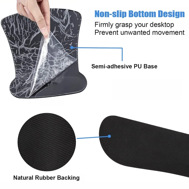 Alt view image 5 of 7 - Keyboard Wrist Rest and Mouse Wrist Rest Pad Set with Coasters, Non-Slip PU Base Ergonomic Gaming Mousepad for Home Office Working Studying Easy Typing & Pain Relief - Mountain Sunrise