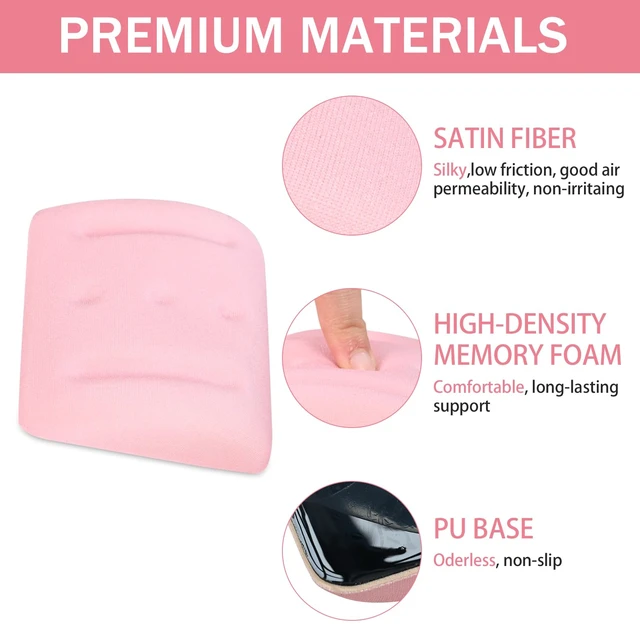 Alt view image 4 of 6 - VAGAU Wrist Rests for Laptop, Wrist Support for Keyboard and Mouse Pink | Ergonomic Memory Foam Wrist Pads for Laptop, Office, Computer, Comfortable Typing Wrist Pain & Carpal Tunnel Relief