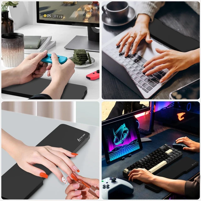 Alt view image 7 of 7 - Acrylic Gaming Keyboard Wrist Rest Pad,Clear Wrist Rest for Computer Keyboard,Office,PC Gaming,Laptop,Mac,Comfortable,Lightweight,Ergonomic for Easy Typing Pain Relief