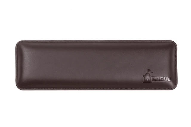 Alt view image 3 of 7 - Bailey by Castle Leather Keyboard Wrist Rest (Woodland, Tenkeyless)