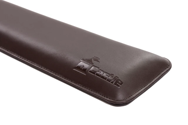Alt view image 4 of 7 - Bailey by Castle Leather Keyboard Wrist Rest (Woodland, Tenkeyless)