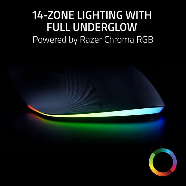 Alt view image 6 of 7 - Razer Pro Click V2 Wireless Mouse, Right-Handed Ergonomic Design | Thumb Rest, AI Prompt, Long Battery Life, Multi Device Connectivity via 2.4GHz, Bluetooth