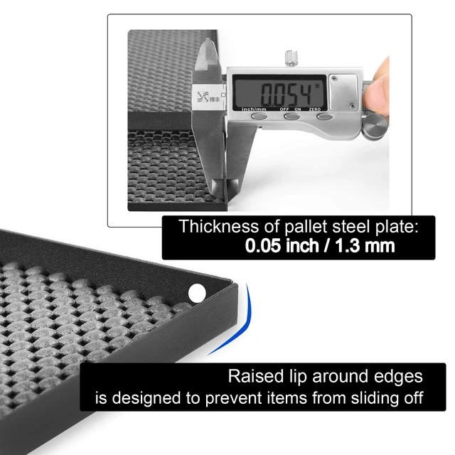 Alt view image 7 of 7 - Mr.Power 13" x 9" Microphone Stand Rack Tray Holder Clamp-On Utility Shelf | Clamps on, for Stage, Live Streaming, Recording, Karaoke, Concert, Studio, Music Sheet