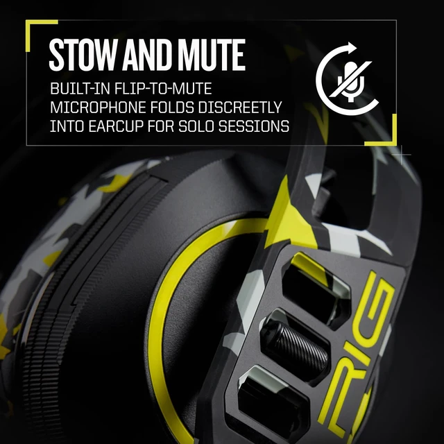 Alt view image 4 of 7 - RIG 600 PRO HS Dual Wireless Multiplatform Gaming Headset, Wicked Cushions | Wireless 2.4GHz or Bluetooth for PlayStation PS4, PS5, Nintendo Switch, PC, USB, Steam Deck, Android, iPhone - Acid Camo