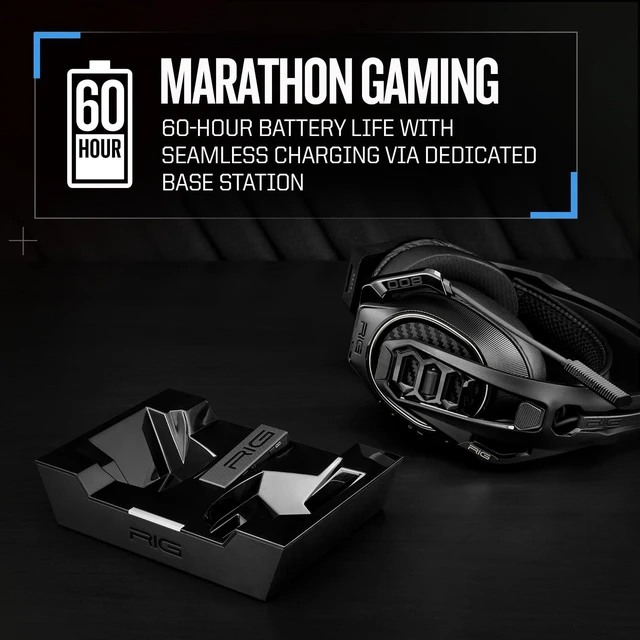 Alt view image 6 of 7 - RIG 800 PRO HX Wireless Gaming Headset & Multi-Function Base Station - Xbox | Officially Licensed for Xbox Series X|S, Xbox One, PC - Dolby Atmos 3D Audio - 60 Hour Battery - Flip-Mute Mic