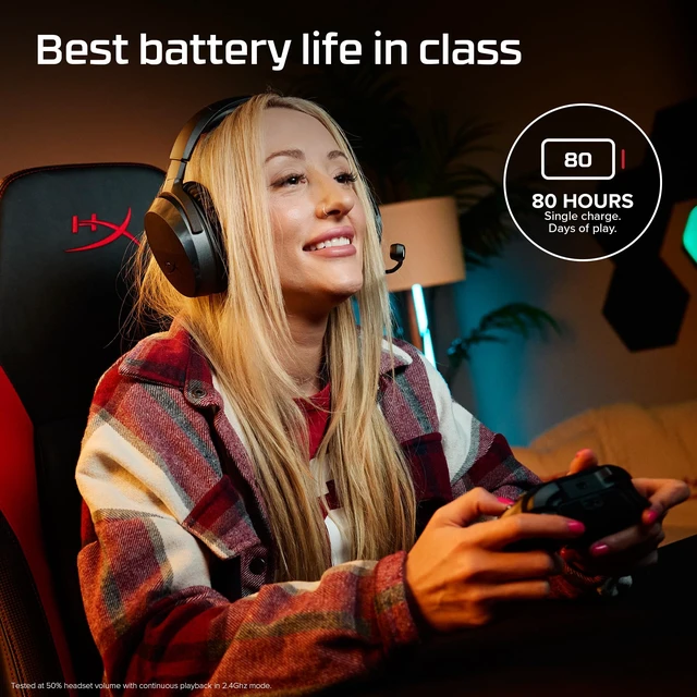 Alt view image 2 of 7 - HyperX Cloud Stinger 3 Wireless, Gaming Headset for Xbox, HyperX Signature Comfort, Adjustable Headband, Wireless, Black (2026)