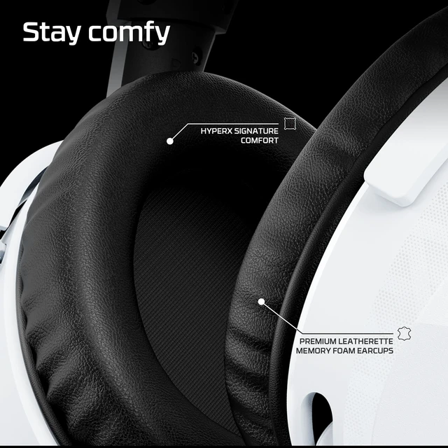 Alt view image 4 of 7 - HyperX Cloud Stinger 3 Wireless, Gaming Headset for PC, HyperX Signature Comfort, Adjustable Headband, Wireless, White (2026)