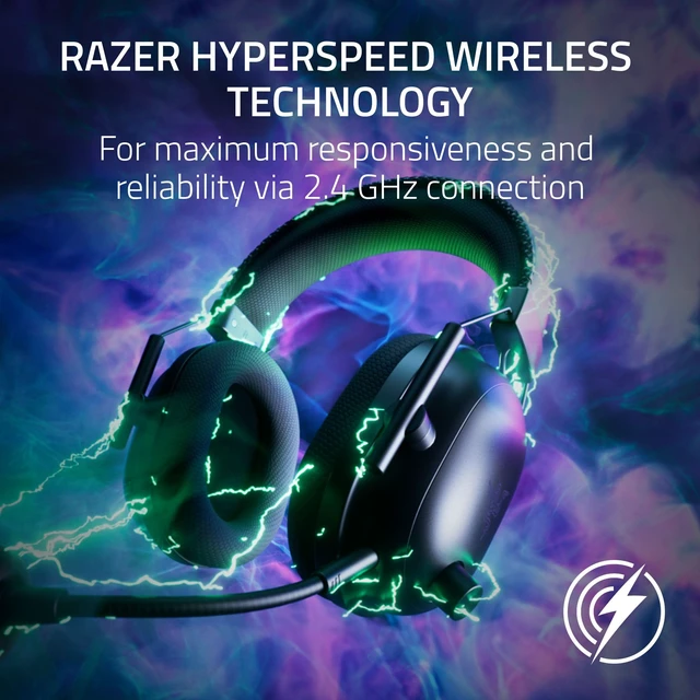 Alt view image 5 of 7 - Razer BlackShark V2 Pro Wireless PlayStation Gaming Headset, Black | 50mm Drivers, Super Wideband Mic, Noise Isolating Earcups, For PS5, Switch 2, PC, Mac, Bluetooth, USB, 70hr Battery