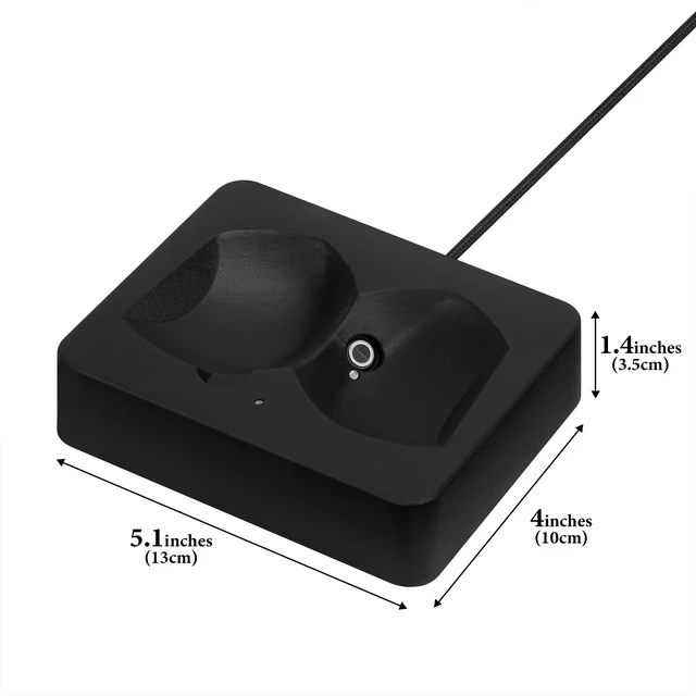 Alt view image 5 of 6 - GEEKRIA Headphones Charging Stand, Compatible with Sony WH-1000XM6 / 1000XM5, 3D Printed Resin Magnetic Dock, Gaming Headset Base (Black)