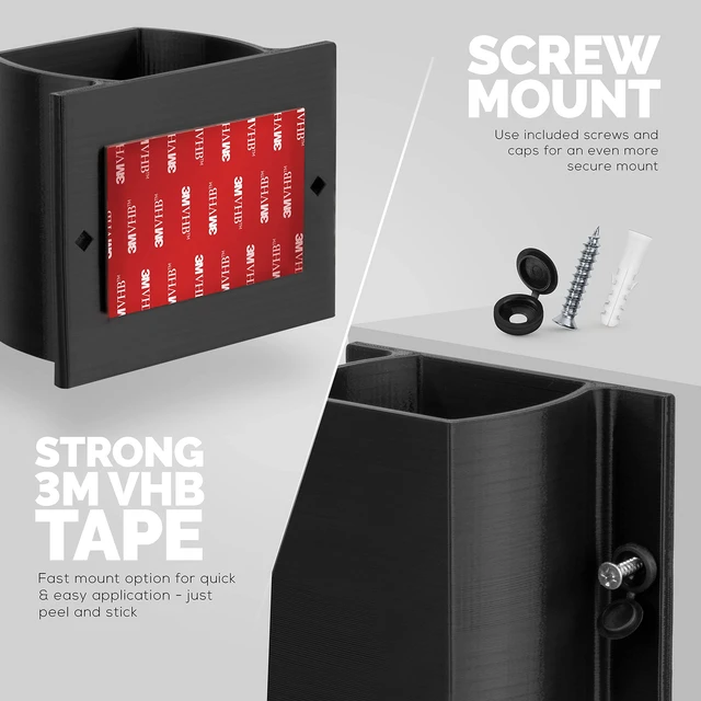 Alt view image 3 of 7 - BRAINWAVZ Elephant Headphone & TV Remote Control Wall Mount Holder/Phone, Accessories Storage Organiser, Universal Headset Hanger, Adhesive & Screw In, More