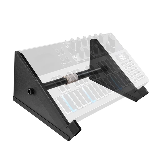 Alt view image 6 of 6 - Zfwdobk Desktop Stand Adjustable Length from 7.48" 11.41" for Sampler/Synth/MIDI Controller/Drum Machine, Easy to adjust size and install for use. (small)