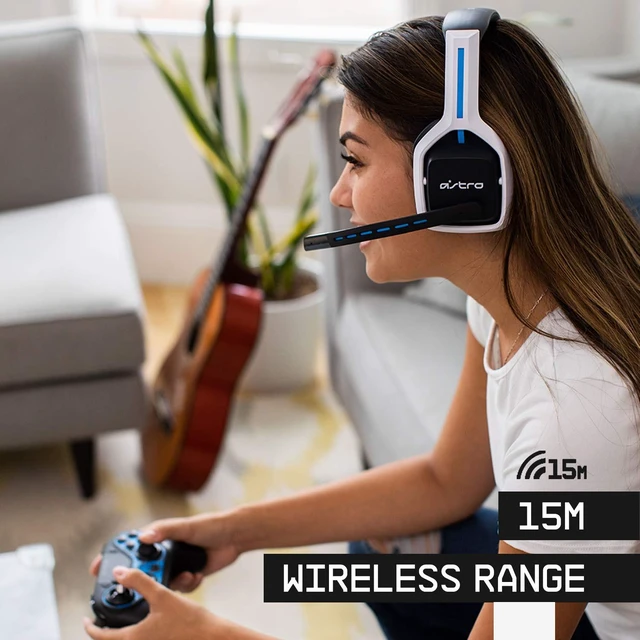 Alt view image 2 of 7 - ASTRO Gaming Logitech G A20 Gen 2 Wireless Headset PlayStation - White/Blue | Compatible with PlayStation 5, PlayStation 4, PC, Mac
