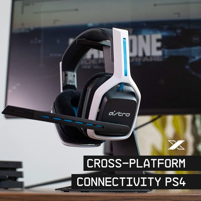Alt view image 3 of 7 - ASTRO Gaming Logitech G A20 Gen 2 Wireless Headset PlayStation - White/Blue | Compatible with PlayStation 5, PlayStation 4, PC, Mac