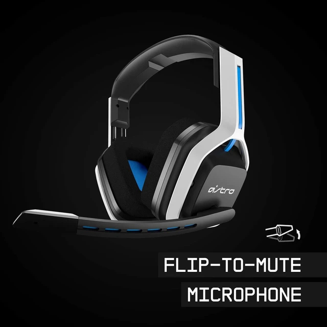Alt view image 5 of 7 - ASTRO Gaming Logitech G A20 Gen 2 Wireless Headset PlayStation - White/Blue | Compatible with PlayStation 5, PlayStation 4, PC, Mac