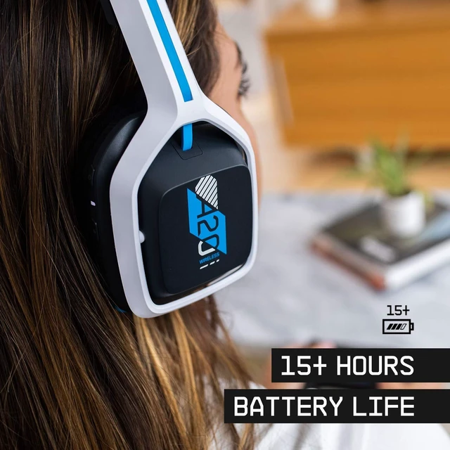 Alt view image 4 of 7 - ASTRO Gaming Logitech G A20 Gen 2 Wireless Headset PlayStation - White/Blue | Compatible with PlayStation 5, PlayStation 4, PC, Mac